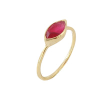 Load image into Gallery viewer, Gold Plated Ruby Ring
