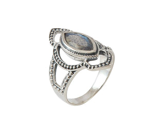 Sterling Silver Labradorite Ring