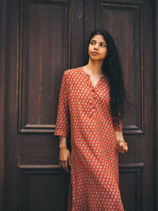 Kurta Long: Red