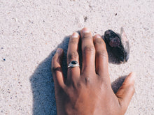 Load image into Gallery viewer, Sterling Silver Black Star Ring
