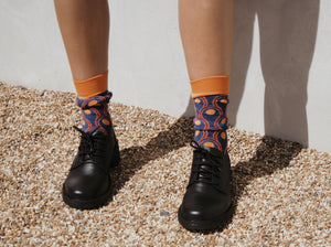 The Best Bamboo Socks: Peacock Print
