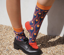 Load image into Gallery viewer, The Best Bamboo Socks: Peacock Print
