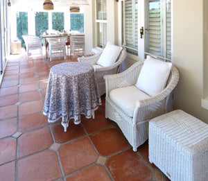 Block Print Table Cloth Round