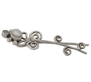 Sterling Silver Pearl Ear Cuff