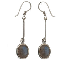 Load image into Gallery viewer, Sterling Silver Labradorite Earrings
