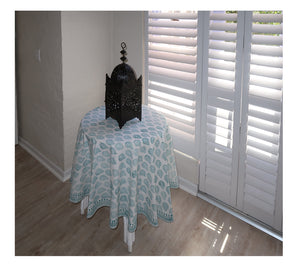 Block Print Table Cloth Round