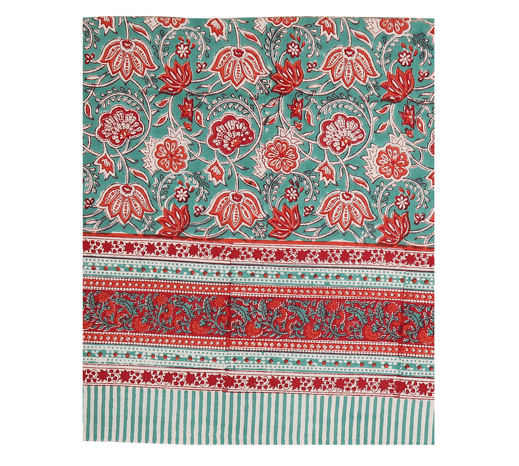 Block Print Bed Cover
