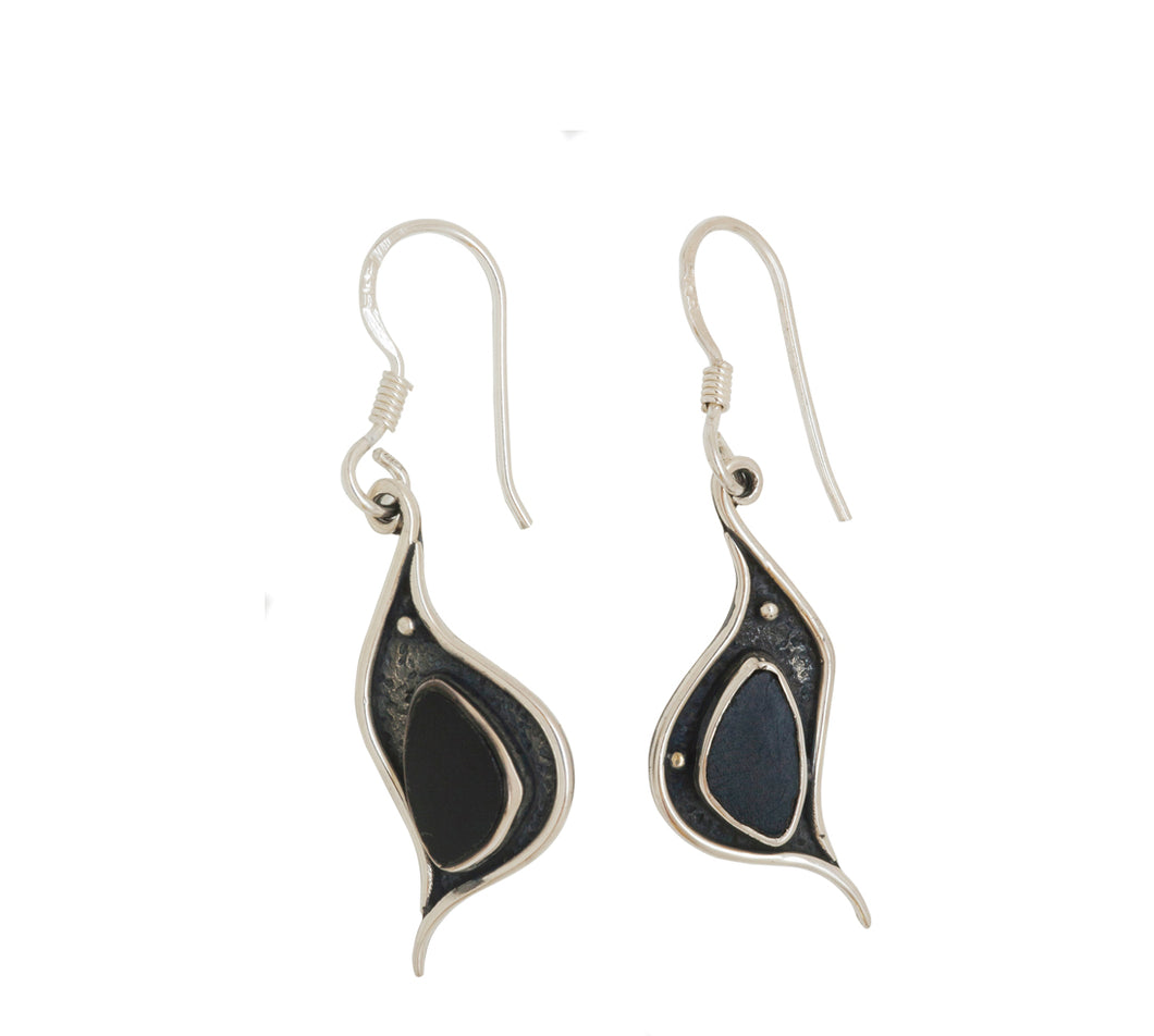 Sterling Silver Black Onyx Earrings