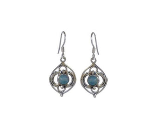 Sterling Silver Apatite Earrings