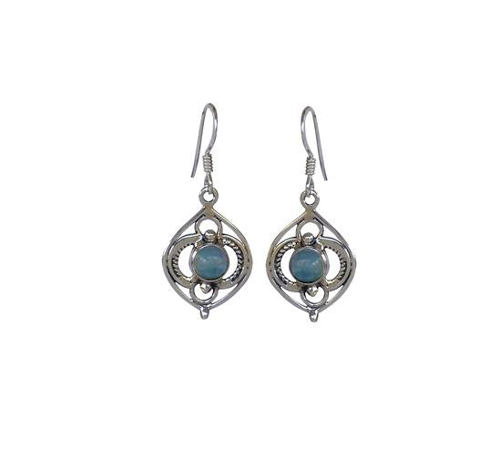 Sterling Silver Apatite Earrings
