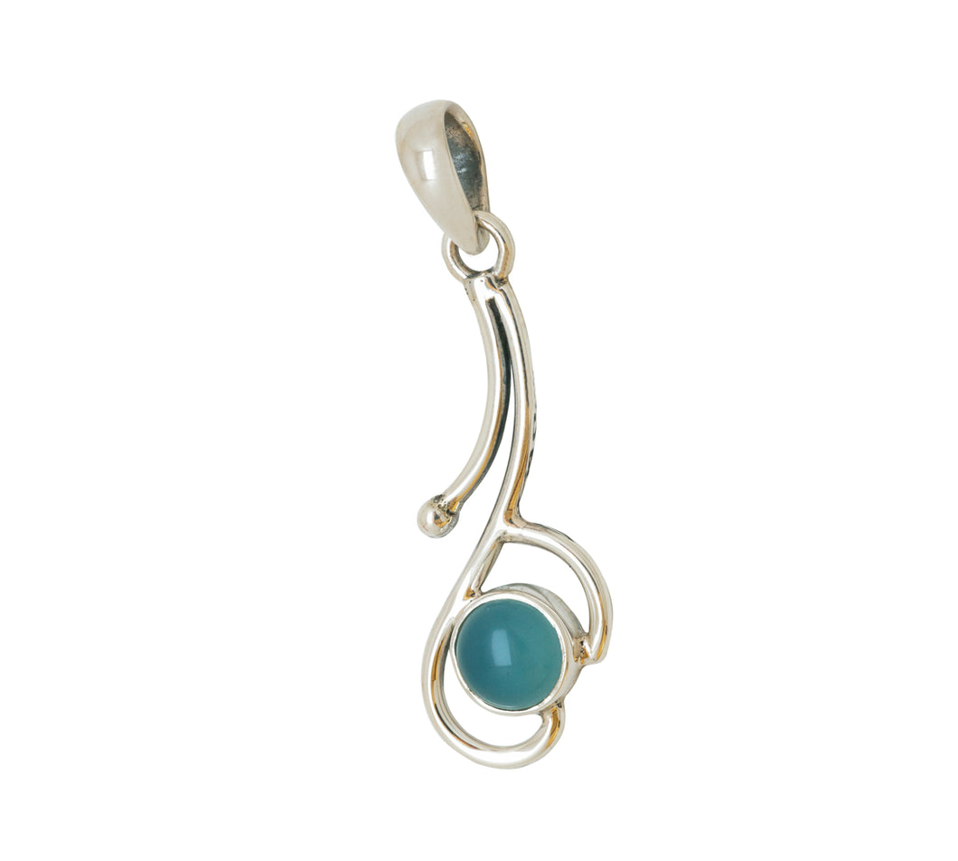 Sterling Silver Chalcedony Pendant