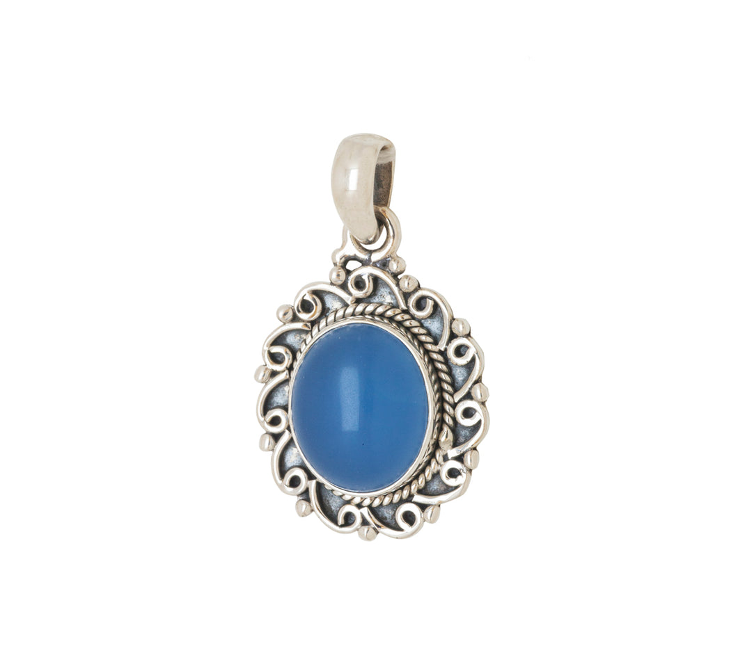 Sterling Silver Chalcedony Pendant