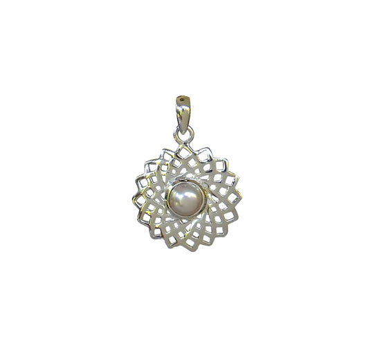 Sterling Silver Pearl Pendant
