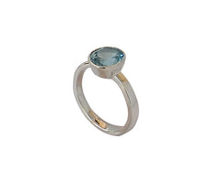 Load image into Gallery viewer, Sterling Silver Blue Topaz Ring
